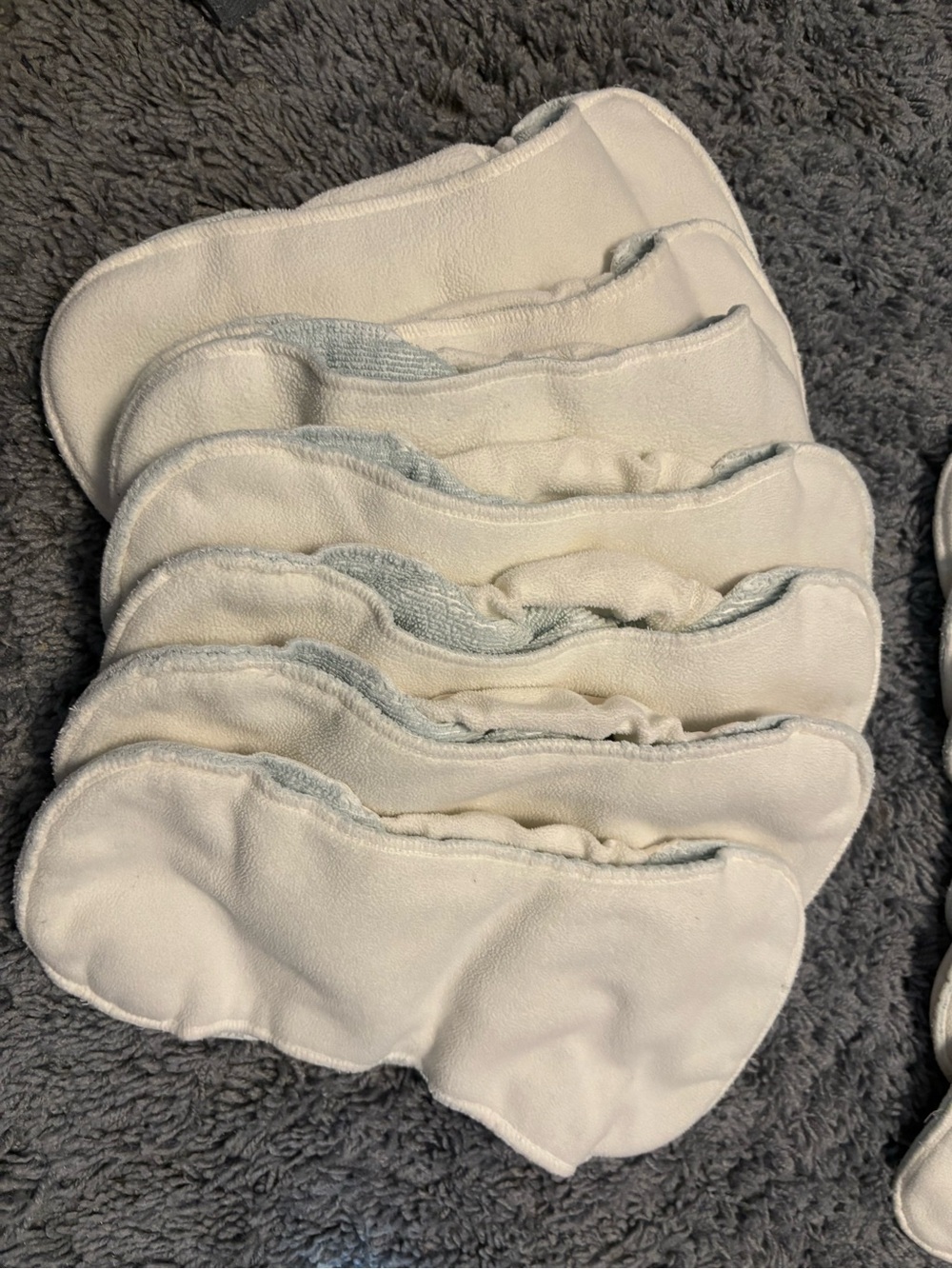 GroVia Snap-In Soaker Pads Lot of 7 Cloth Diaper Inserts Reusable